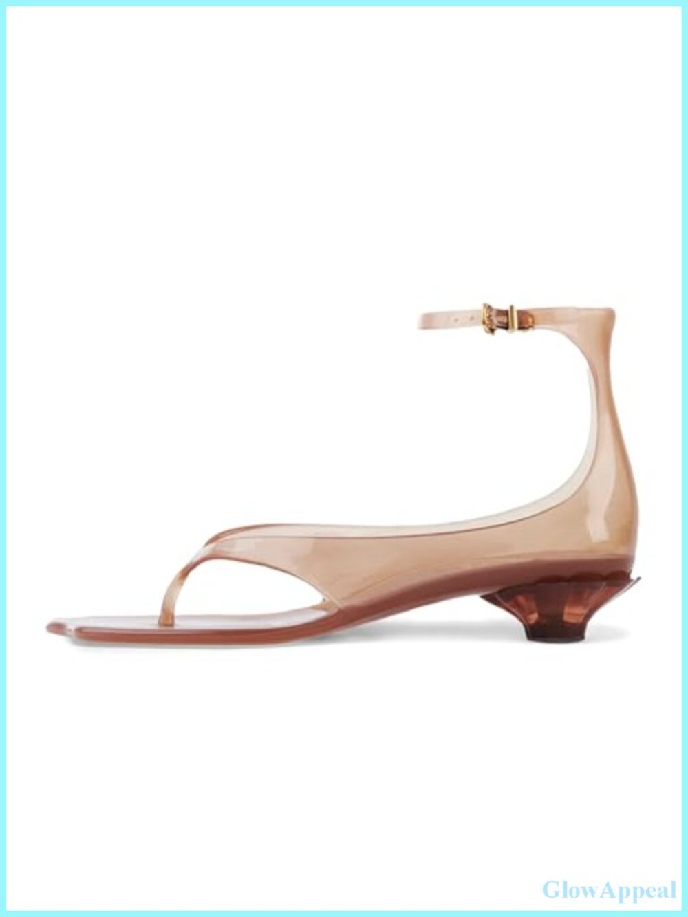 Jelly Kitten Heel Thong Sandals